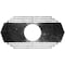 Ekena Millwork Chrysler Architectural Grade PVC Pierced Medallion, 40"W x 20"H x 10 1/2"ID x 1"P, Antiqued Pewter CMPP40X20CSAPW - alternate 1